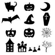 cartoon halloween doodle element N7