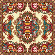 Traditional ornamental floral paisley bandanna N147