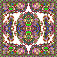 Traditional ornamental floral paisley bandanna N149