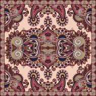 Traditional ornamental floral paisley bandanna N150