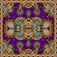 Traditional ornamental floral paisley bandanna N151
