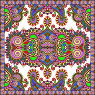 Traditional ornamental floral paisley bandanna N154