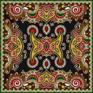 Traditional ornamental floral paisley bandanna N156