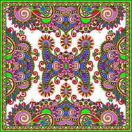 Traditional ornamental floral paisley bandanna N158