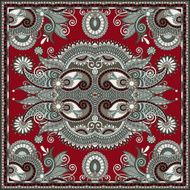 Traditional ornamental floral paisley bandanna N169