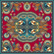 Traditional ornamental floral paisley bandanna N170