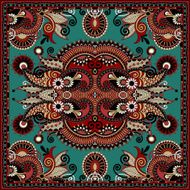 Traditional ornamental floral paisley bandanna N172