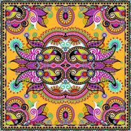 Traditional ornamental floral paisley bandanna N174