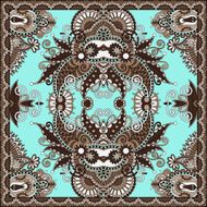 Traditional ornamental floral paisley bandanna N178