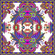 Traditional ornamental floral paisley bandanna N185
