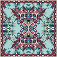 Traditional ornamental floral paisley bandanna N193