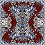 Traditional ornamental floral paisley bandanna N195