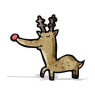 Cartoon Rudolf Red Nosed Reindeer N4
