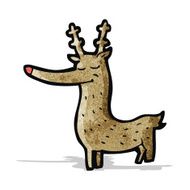 Cartoon Rudolf Red Nosed Reindeer N5
