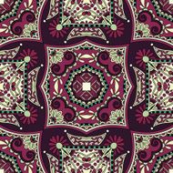 Traditional ornamental floral paisley bandanna N207