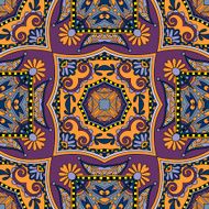 Traditional ornamental floral paisley bandanna N209