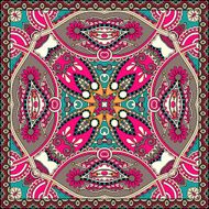 Traditional ornamental floral paisley bandanna N212