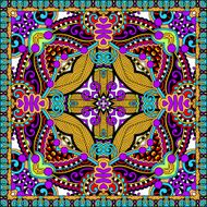 Traditional ornamental floral paisley bandanna N218