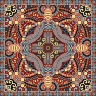 Traditional ornamental floral paisley bandanna N220