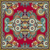 Traditional ornamental floral paisley bandanna N225