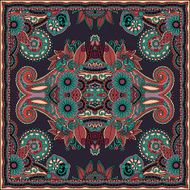 Traditional ornamental floral paisley bandanna N226