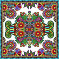 Traditional ornamental floral paisley bandanna N228
