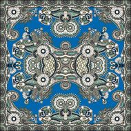 Traditional ornamental floral paisley bandanna N229