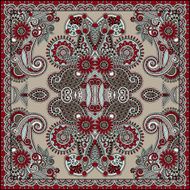 Traditional ornamental floral paisley bandanna N239