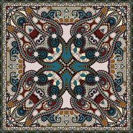 Traditional ornamental floral paisley bandanna N245