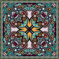 Traditional ornamental floral paisley bandanna N246