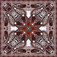 Traditional ornamental floral paisley bandanna N248