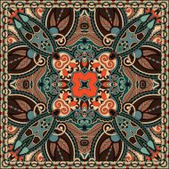 Traditional ornamental floral paisley bandanna N250