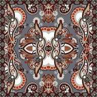 Traditional ornamental floral paisley bandanna N253