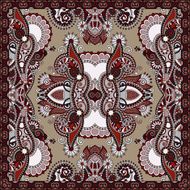 Traditional ornamental floral paisley bandanna N256