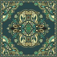Traditional ornamental floral paisley bandanna N261