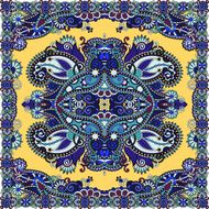 Traditional ornamental floral paisley bandanna N264