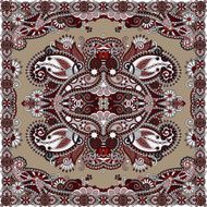 Traditional ornamental floral paisley bandanna N267