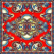 Traditional ornamental floral paisley bandanna N270