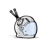 cartoon astronaut helmet N2