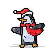 Cartoon Christmas Penguin N14
