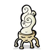 cartoon soup bowl character