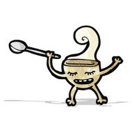 cartoon soup bowl character N2