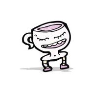 tea cup cartoon character