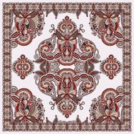 Traditional ornamental floral paisley bandanna N275