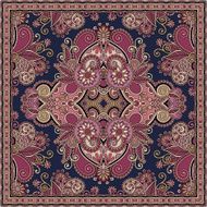 Traditional ornamental floral paisley bandanna N279