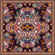 Traditional ornamental floral paisley bandanna N280