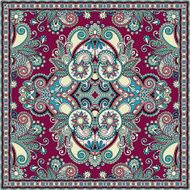 Traditional ornamental floral paisley bandanna N282