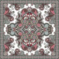 Traditional ornamental floral paisley bandanna N285