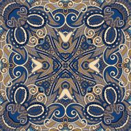 Traditional ornamental floral paisley bandanna N292