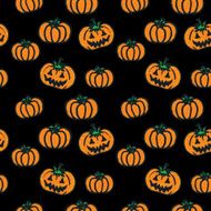 hand-drawn Halloween pumpkins